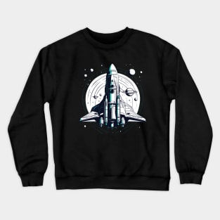 Space ship explorer galaxy adventurer design Crewneck Sweatshirt